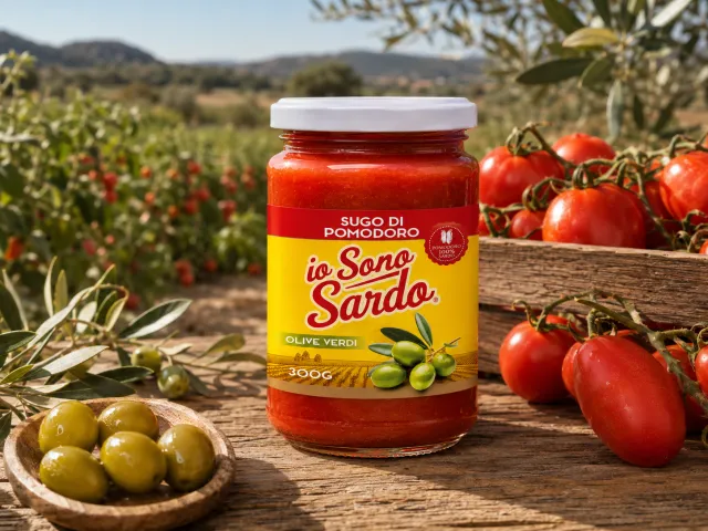 Sugo di Pomodoro e Olive Verdi Vasetto 300 g — foto 3
